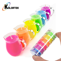 Pigment fluorescent Kolortek pour caoutchouc, poudre néon pour bougies, teinture pour tissu, pigment fluorescent en poudre