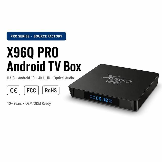 Kinte Android X96Q Pro Smart TV Box Quad Core 4K 4GB 64GB Allwinner H313 Chip Android 10/14 Custom Firmware for Wholesale