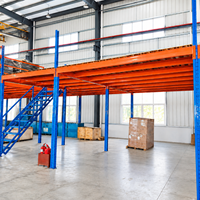Système de rayonnage pour mezzanines, rayonnage modulaire en acier pour mezzanines, pour l'extension verticale des entrepôts