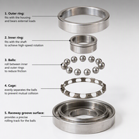 Roulement à billes à gorge profonde haute précision et haute vitesse BARMAG FK6 6004-2RZP53 0702698 20X42X12mm pour machine DTY Bobineuse BARMAG