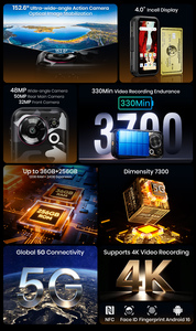 โทรศัพท์มือถือ Fossibot F116 Pro รุ่นทนทาน ขนาด 4 นิ้ว ความจุ 12+256GB แบตเตอรี่ 3700mAh รองรับ 5G กล้องหลัก 50MP ระบบปฏิบัติการ Android 16 มินิโฟน - Product Image 4