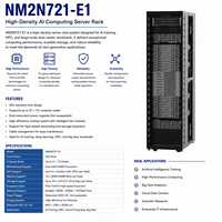Serveur IA Grace Blackwell NVL72 72-GPU avec refroidissement liquide NVLink pour l'entraînement LLM et les centres de données HPC (ESC NM2N721-E1 G B 200)