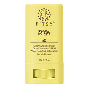 OEM Vegan Kids SPF <span class=keywords><strong>50</strong></span> trasparente protezione <span class=keywords><strong>solare</strong></span> resistente all'acqua <span class=keywords><strong>viso</strong></span> bastone ampio spettro UVA/UVB <span class=keywords><strong>crema</strong></span> <span class=keywords><strong>solare</strong></span> per la pelle dei bambini - Product Image 1