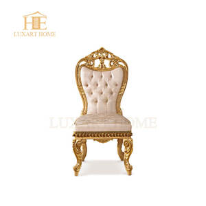 8 डाइनिंग कुर्सियां परिवार ठोस लकड़ी नक्काशीदार शास्त्रीय डाइनिंग रूम फर्नीचर सेट - Product Image 6