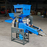 Machine à décortiquer le riz, décortiqueuse de riz combinée, moulin à farine de riz de qualité supérieure, mini moulin à riz à rouleaux à vendre