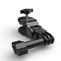 Support universel pour pare-brise de moto pour caméras d'action, clip en alliage d'aluminium CNC 360° °   Rotation à libération rapide