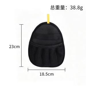 Gants de toilettage pour animaux Ivy, noirs, brosse double face pour l'élimination des poils de chats à poils longs - Product Image 5