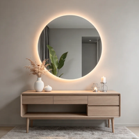 Cermin Rias LED Ultra Tipis, Cermin Kamar Mandi Layar Sentuh Pintar Anti-kabut, Grosir OEM/ODM