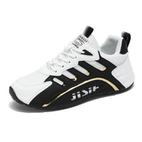 Baskets basses décontractées en maille pour hommes grandes tailles, chaussures de sport polyvalentes à semelle souple pour l'été