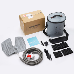 Bac à glace isotherme gris 15QT anti-fuite avec sangles réglables, maintien au frais 8-12 heures, masseur corporel alimenté par USB, 5 réglages de débit, 6 réglages de minuterie - Product Image 2