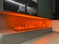 Fabricant professionnel de cheminées à vapeur d'eau LED 3D de luxe à flamme artificielle personnalisable pour la décoration de villa