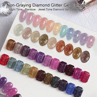 Vernis Gel Scintillant Effet Diamant Pailleté Réfléchissant Marque Privée 15ml UV LED Soak Off Stardust