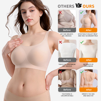 Ladies Plus Size Big Cup Tops de yoga rembourrés sans couture Lift up Gym Fitness Sets Large Cup Confortable Bonded Bra for Women
