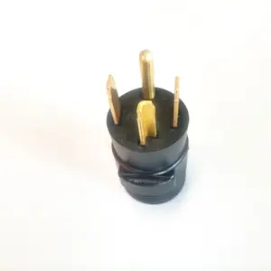 Nema Generator Adapter 14-30p Plug untuk mengunci NEMA L6-30R 30 Amp wadah 250 Volt hitam Industri Knock Box steker listrik