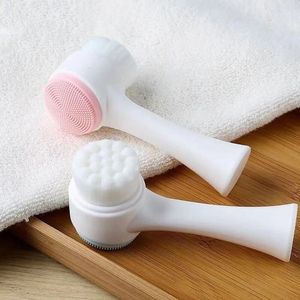 Cepillo de limpieza facial con cerdas suaves de silicona, limpieza profunda manual para lavar la cara fácilmente, uso general - Product Image 3