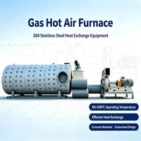 Four horizontal industriel automatique à air chaud, compatible biogaz, mazout lourd, diesel, mazout léger, gaz de combustion, avec surveillance à distance, en acier inoxydable