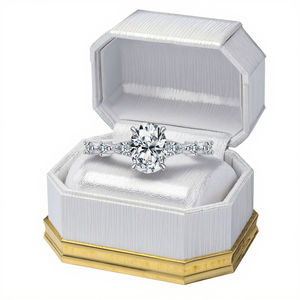 Anillos de joyería fina al por mayor de fábrica, Plata de Ley 925, 6*8MM, Zirconia cúbica ovalada, joyería de promesa para mujer, regalo de pareja - Product Image 6