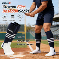 ZONEKKI Chaussettes de baseball personnalisées en gros, chaussettes de sport abordables avec logo personnalisé pour équipes et clubs, chaussettes de baseball haut de gamme