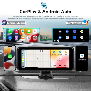 Podofo di động không dây Carplay/Android Auto 6.86 inch HD màn hình xe Màn hình Airplay Android Cast BT âm nhạc FM Transmitter - Product Image 2