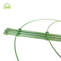 Support de fleurs en acier et métal à 3 anneaux réglables en gros Accessoire de jardin durable pour la fixation de plantes