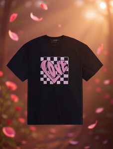 T-shirt da donna con stampa a cuore per San Valentino, manica corta, girocollo, top casual, lavabile in lavatrice, per tutte le stagioni - Product Image 2