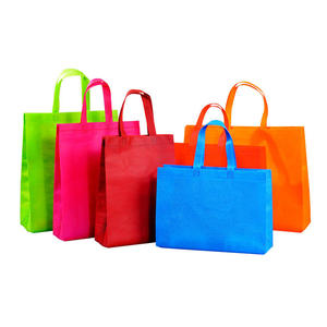 Bolsas de mano no tejidas impresas flexo a granel reciclables ecológicas Bolsas de compras duraderas promocionales personalizadas - Product Image 4