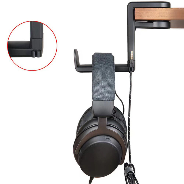 New Bee Universal Adjustable 360 Rotatable Desk Clip Hook Headset Holder for Gaming Headphone Foldable Display Stand
