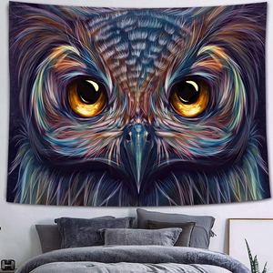 Logo personnalisé Psychédélique Vikings Mur Corbeau Mystérieux Méditation Runes Psychédéliques Art Tenture Murale Tapisseries - Product Image 3