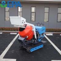 Mini malaxeur à béton automoteur sur chenilles, auto-chargeur, équipé de roulements, fabriqué en Chine