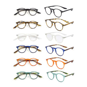 2024 bán buôn OEM biểu tượng tùy chỉnh dài đền Thiết kế vòng mùa xuân bản lề phụ nữ rõ ràng men chống ánh sáng màu xanh Kính đọ<span class=keywords><strong>c</strong></span> sách - Product Image 2