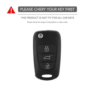 Housse de <span class=keywords><strong>clé</strong></span> en silicone pour Rio 3 4 Ceed Soul Cerato 2, étui pour <span class=keywords><strong>clé</strong></span> de voiture télécommandée <span class=keywords><strong>Hyundai</strong></span> <span class=keywords><strong>i20</strong></span> i10 i30 ix35 - Product Image 2