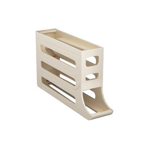 Boîte de rangement à œufs roulante pour porte de réfrigérateur, organisateur empilable pour la conservation de la fraîcheur, support à œufs, plateau, conteneur alimentaire - Product Image 5