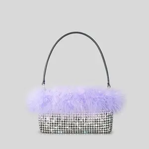 Borsa per banchetti con diamanti pieni borsa a mano di alta moda borsa per la cena Bling