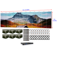 P1.953 Kiralık LED Ekran Duvarı 6m X 2m Yüksek Çözünürlüklü LED Ekran 1.9mm Etkinlikler İçin LED Ekran Paneli 20ft X 7ft