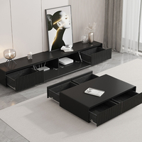 Meuble TV de salon chambre à coucher moderne et minimaliste pliable avec montage au sol Dimensions personnalisées Couleurs Console multimédia Approvisionnement d'usine
