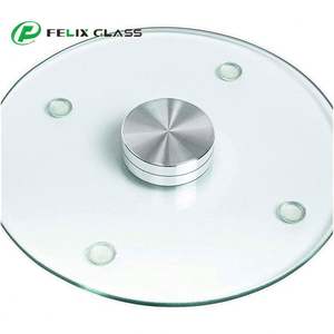 Custom Tempered Glass Lazy Susan 50 cm 60 cm 70 cm 90 cm Toughened Glass Lazy Susan <b>Turntable</b> for Patio <b>Table</b> - Product Image 6