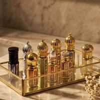 Botol Parfum Isi Ulang Baru 3/6/12ml dengan Tutup Sekrup, Botol Kaca Roller untuk Aplikator Dabber, Ukuran Perjalanan, Botol Parfum Mini Bentuk Oktagonal