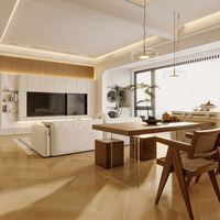 Mueble de TV Moderno, Simple, de Lujo, Ecológico, de Madera Sólida de Alta Gama para Apartamento, Sala de Estar, Hotel, 65 Pulgadas o Más