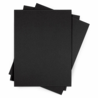 Papier noir recyclé non couché épaisseur 100g/120g/200g/300g carton noir complet pour boîtes d'emballage