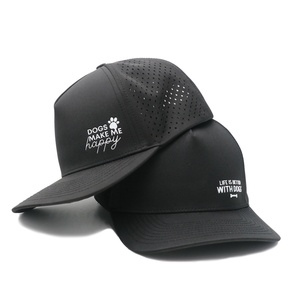 Casquettes de baseball respirantes de haute qualité personnalisées, imperméables, avec trous découpés au laser, tendance, pour le sport - Product Image 1