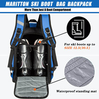 Échantillon Gratuit 2025 – Sac à Dos de Voyage Unisexe pour Chaussures de Ski, en Cuir Véritable, Imperméable, Capacité 36-55L, pour Skis – Nouveauté Tendance