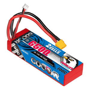 CODDAR 2S 6500MAH 7.4V 100C 200C XT60 avec boîtier rigide câblé RC batterie LiPo échelle 1/10 RC voiture bateau de course <span class=keywords><strong>Tamiya</strong></span> sauterelle - Product Image 1