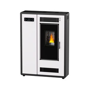 Poêle à granulés <span class=keywords><strong>de</strong></span> bois biomasse EN16510 7,7 kW à haute efficacité, autoportant, à alimentation automatique, pour chauffage intérieur - Product Image 1