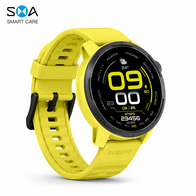Advanced Cycling GPS Sports Watch Full-Constellation Tracking 5ATM Waterproof AMOLED Smartwatch for Riders