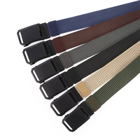 Cinturón Táctico de Nailon Resistente para Hombre, Cinturón de Tela para Exteriores, Muestra Gratuita Personalizada, 3/8 cm, Negro y Verde