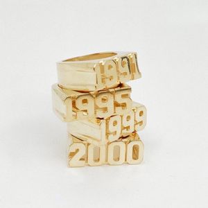 แหวนสวมนิ้วเป็นชื่อ3D ตามสั่งแหวนสวมนิ้วเป็นแหวนชุบทองสไตล์ฮิปฮอปสไตล์พังก์สุดพิเศษสำหรับผู้ชายฮิปฮอปยูนิเซ็กส์ - Product Image 3