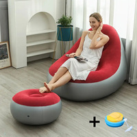 Canapé gonflable moderne inclinable en mousse, incontournable pour 2026, confortable et pliable pour l'intérieur/l'extérieur et la chambre