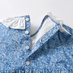 ชุดเดรสเด็กผู้หญิงลายดอกไม้สไตล์วินเทจ แขนยาว ความยาวระดับเข่า ผ้าฝ้าย 100% เป็นมิตรกับสิ่งแวดล้อม สำหรับใส่ในชีวิตประจำวัน ขายส่งแบบ ODM - Product Image 5