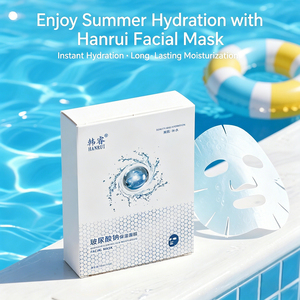 Masque facial hydratant à l'hyaluronate de sodium, masque de soin de la peau hydratant en profondeur et longue durée pour retenir l'eau - Product Image 3