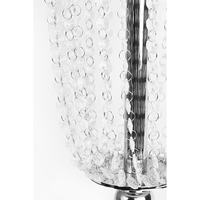 ZM017 Superbe pièce maîtresse de bol en cristal de verre argenté de 36 pouces sur support-Parfait pour la décoration de table de mariage et d'événement